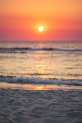 Naklejka premium Sea sunset