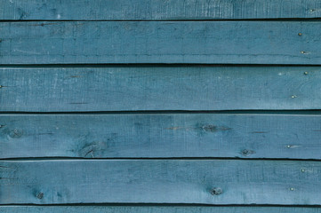 Obraz premium Horizontal background old painted blue board. Vintage texture