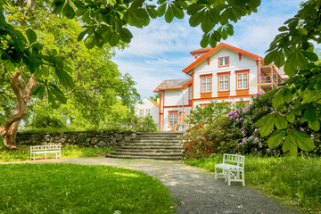 Park in Ringve Botanical garden, Trondheim