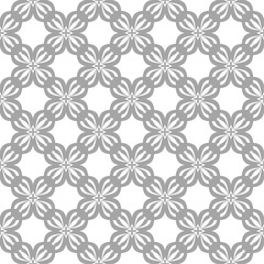 Gray seamless pattern on white background