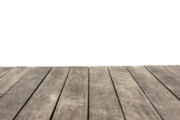 Vintage wood plank, floor, table perspective with blank background for display - mockup