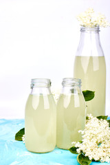 Kombucha tea with elderflower