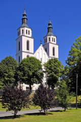 Piatnica, Poland - the Transfiguration parish church in the town center of Piatnica, Lomza region, in north-eastern Poland