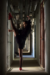 Girl Gymnast Strong Flexible Body 