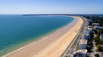 Photographie aérienne de la plage de la Baule Escoublac