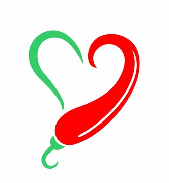 hot chilli heart icon 