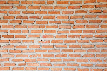 orange concrete block wall background and texture