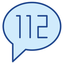 Notruf Vector Icon Illustration