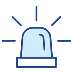 Blaulicht Vector Icon Illustration