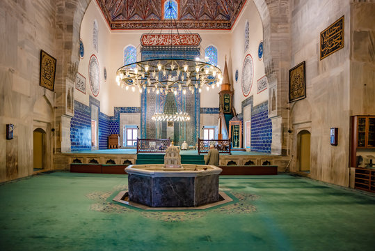 Green Mosque also known as Mosque of Mehmed I in Bursa Turkey