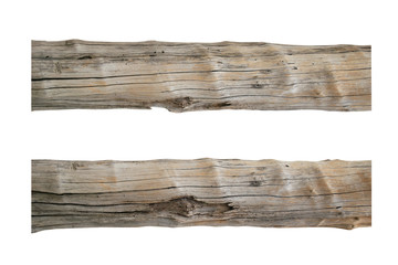 old Wooden pole object 2 style isolate on white background
