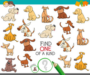 Obraz premium find one of a kind with dog characters