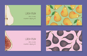 Fruit Business Cards Template Collection