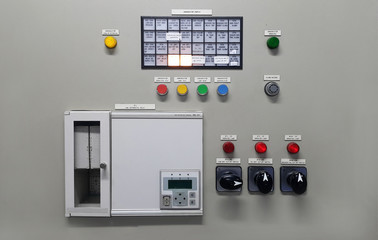 electrical part and accessories in the  control cabinet , control and power distributor,lockout ,tagout