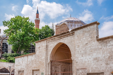 Fototapeta na wymiar View of Yildirim Bayezid complex in Bursa, Turkey