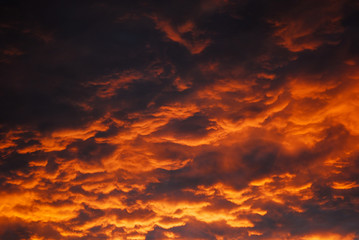 Fototapeta premium storm clouds sunset sky