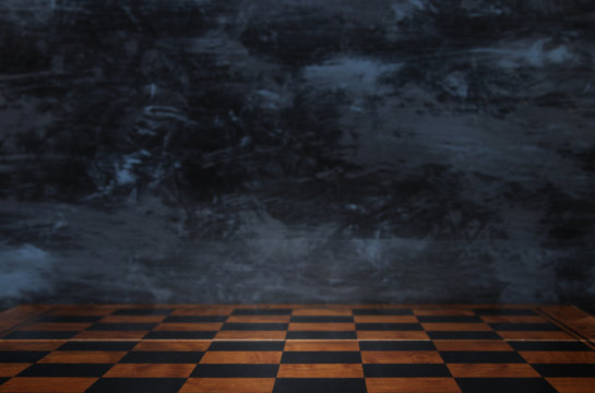 background of empty chess board