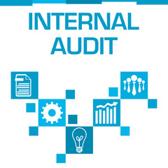 Internal Audit Blue Squares Symbols 