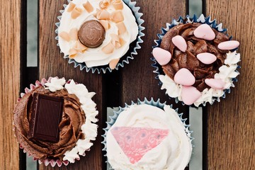 Cupcakes on the table