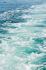 Beautiful waves on the black sea, close up