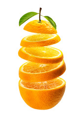 Floating orange slice