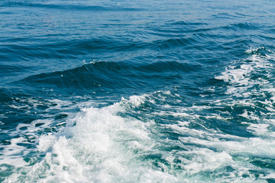 Fototapeta Beautiful waves on the black sea, close up