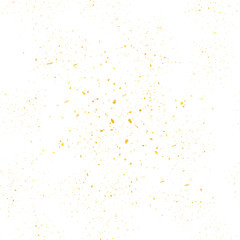 Fototapeta na wymiar Yellow Confetti Seamless Pattern. Set of Particles.