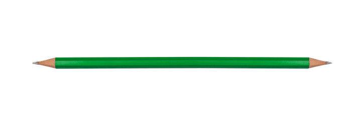 pencil  with two edges on a white  isolated