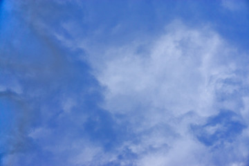 Obraz premium Blue sky with white clouds background;