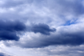 Obraz premium dark storm clouds before rain .