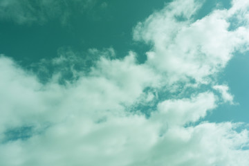 artistic soft cloud and sky with grunge paper texture .