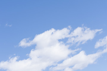 Obraz premium Pale cloudy sky background calm peaceful puffy .