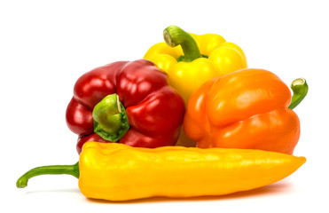 bell pepper on white background