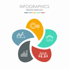 Infographic template. Vector illustration. Can be used for workflow layout, diagram, business step options, banner.