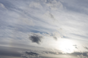 Obraz premium Storm Clouds closeup on the Sky Background .
