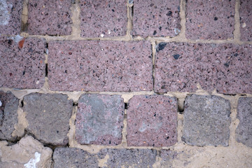 Background of brick wall texture dye level .