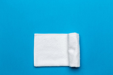 spa towels, top view