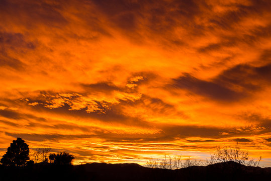 Colorado sunset, Colorado Springs, USA