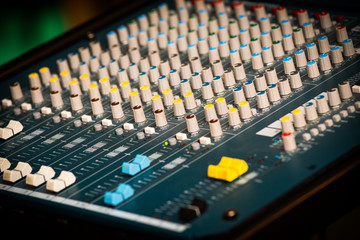 Naklejka premium sound mixer