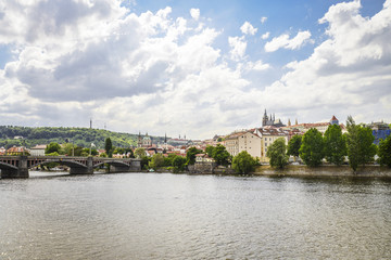 River Vltava at  spring