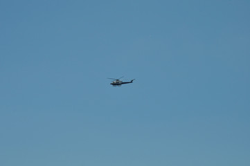 Helicopter saving people
