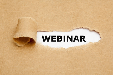 Webinar Ripped Paper Concept