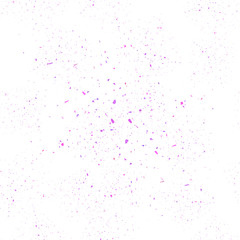 Pink Confetti Seamless Pattern. Set of Particles.