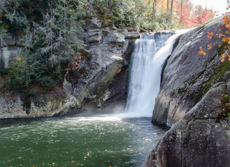 Elk River Falls in western NC in early fall.