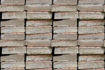 Obraz premium Seamless photo texture of stacks of concrete panels