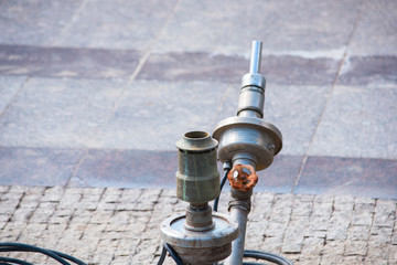 Obraz premium Equipment for water supply to the fountain