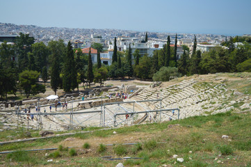 Fototapeta na wymiar Acropolis in Athens, Greece on June 16, 2017. 