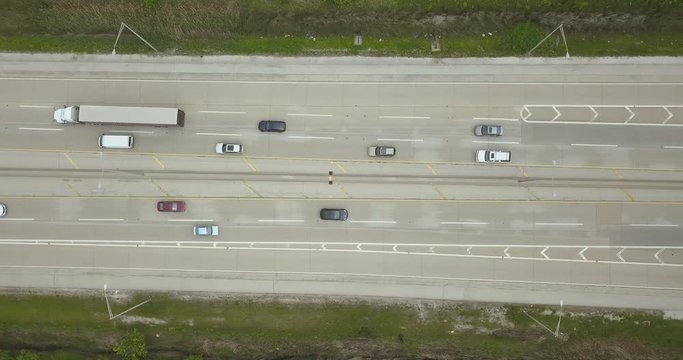 A great way to drive cars and pay a toll on a toll road in the U.S. Height view. Electronic toll only
