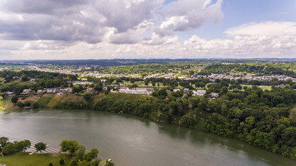 Fototapeta premium Knoxville, Tennessee, USA downtown skyline at twilight. Cherokee country club