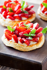 Puff Pastry Strawberry Pies